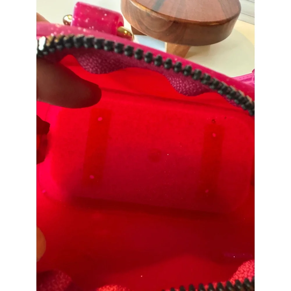 Sparkle Cate Jelly‎ Purse Pink Glitter Mini Handbag Carrying Kind